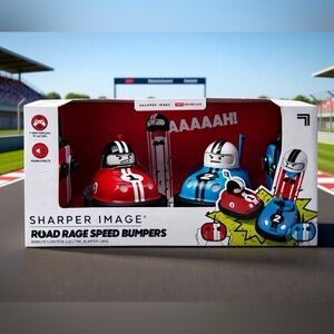 Sharper Image Road Rage Speed Bumpers RC Ejecting Bumper Cars Set - NIB/NWT